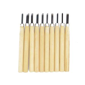 Wood Carving Knife Set Of 10 with Wooden Box