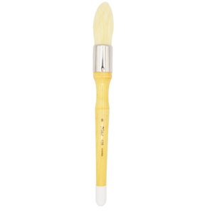 Brosse en poils de porc blancs - Ceinture pointue