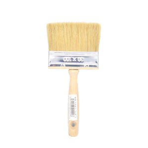 Large White Hog Bristle Decorator's Brush - Flat 4" Length x 1.2" Width