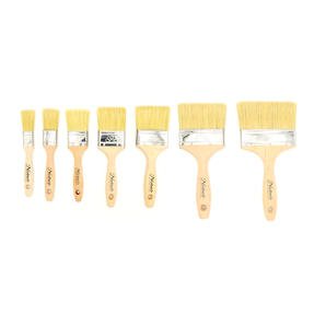 Professional White Hog Bristle Decorator's Brush - Flat