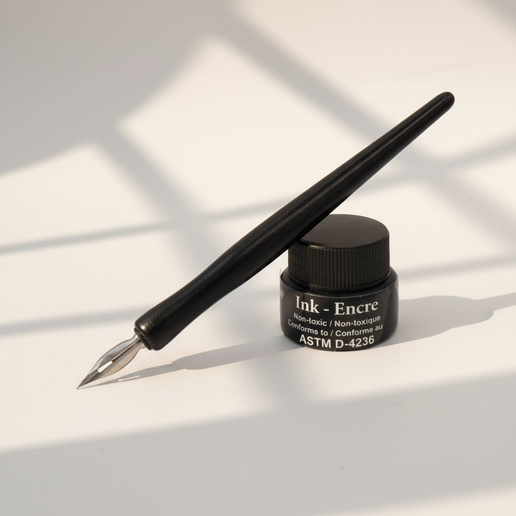 Manga Pen Set Of 5 Nibs and Ink Bottle – Nobel