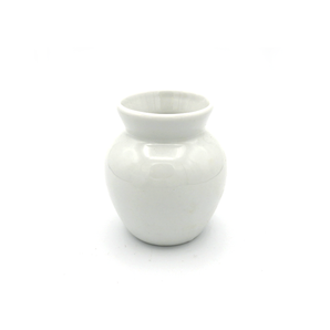 Hand Glazed Pure White Porcelain Brush Jar