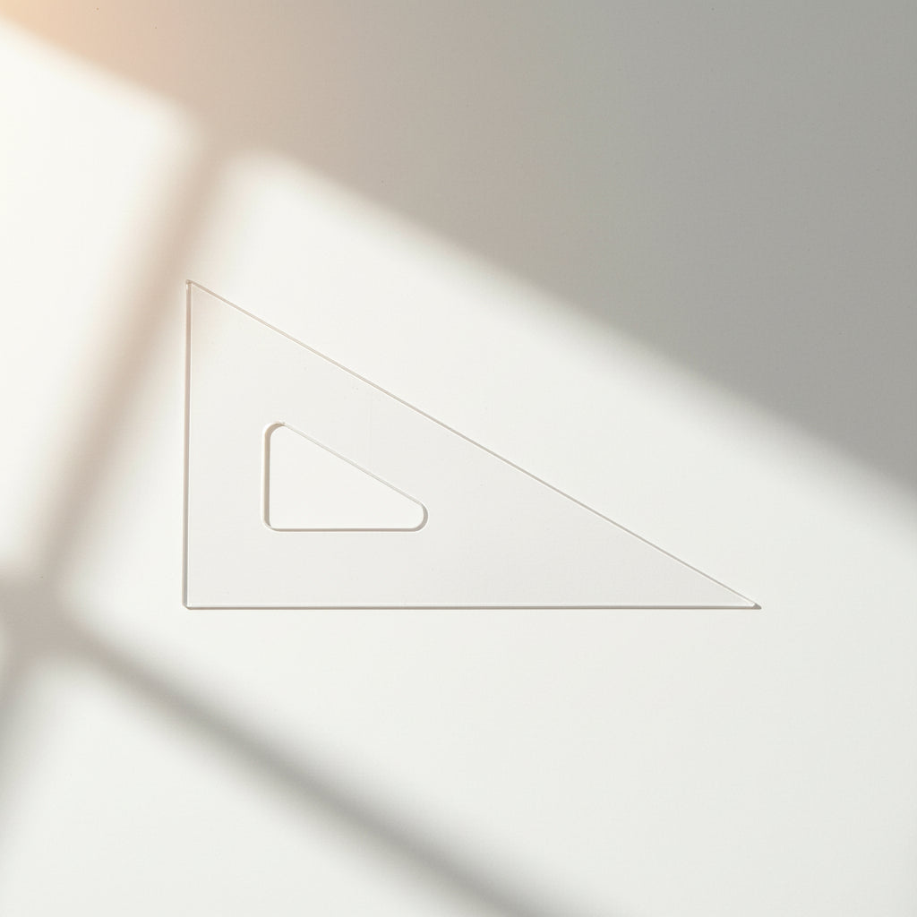 Smoked Acrylic Square Ruler – Nobel