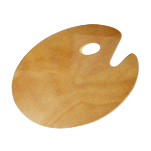 Lightweight Oval Wooden Palette