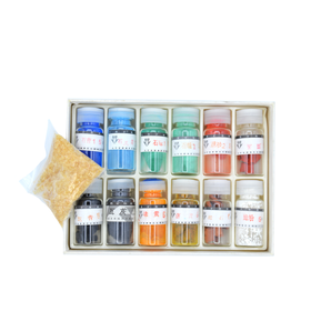 Pigments minéraux secs purs - Ensemble de 12 couleurs