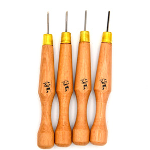 Miniature Wood Carving Knives - Set Of 4