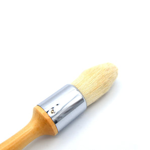 White Hog Bristle Brush - Pointed Sash