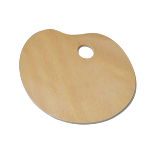 Lightweight Oval Wooden Palette