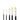 Nobel Korean Synthetic Hair Long Handle Brush - Set of 5