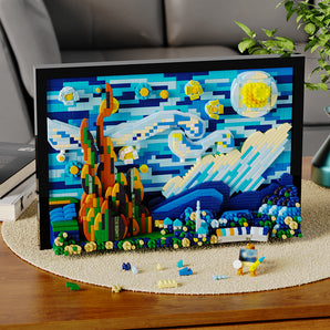 Van Gogh Starry Night Art Frame Building Blocks