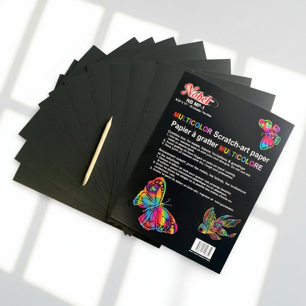 Scratch-Art Paper (Multicolor) - 8.25