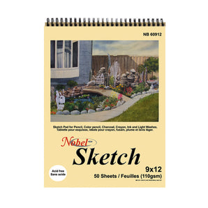 Spiral Bound Sketch Pad, 110 gsm, 50 sheets