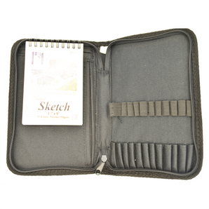 Mini Sketch Pad and Zippered Pencil Case Set