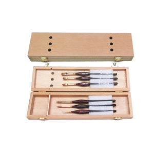 Brush Box With Metal Clasps