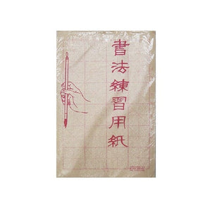 Bloc de pratique de calligraphie chinoise – 9,5" x 15", 50 feuilles - 24 grilles par feuille