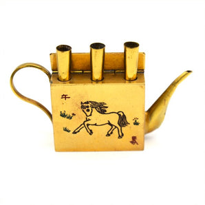 Porte-balais en cuivre pour bidon d'eau