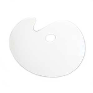 Oval Acrylic Palette With Smoothly Finished Edges 3 mm Thick