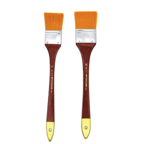 Golden Synthetic Long Handle Brush - Large Spalter Brush