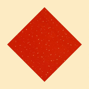 Papier de riz monté (jaune-rouge) – 13", 10 par paquet