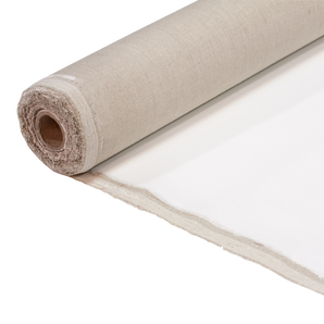 Fine 100% Linen Canvas Roll, Triple-Primed