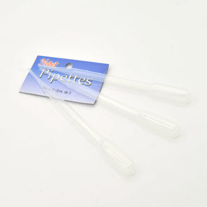 Pipettes longues en plastique - Lot de 3, 3 ml